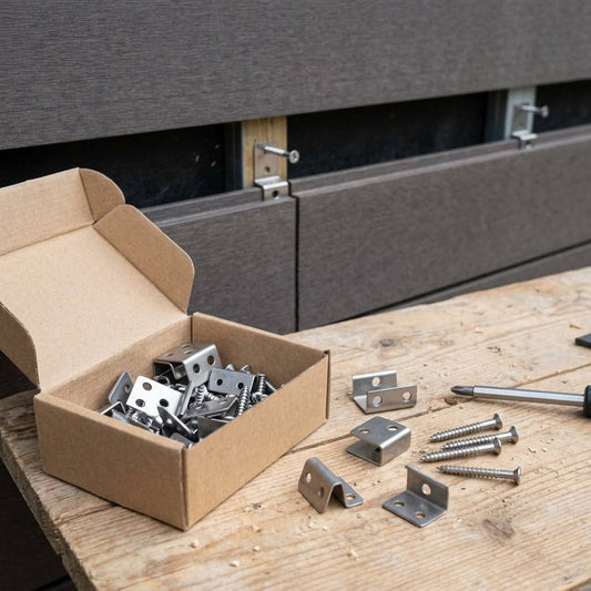 Secret Fixing Kit: Cladding Starter/Lock Clips & A2 Screws (Pack of 100)
